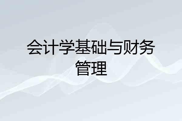 会计学基础与财务管理