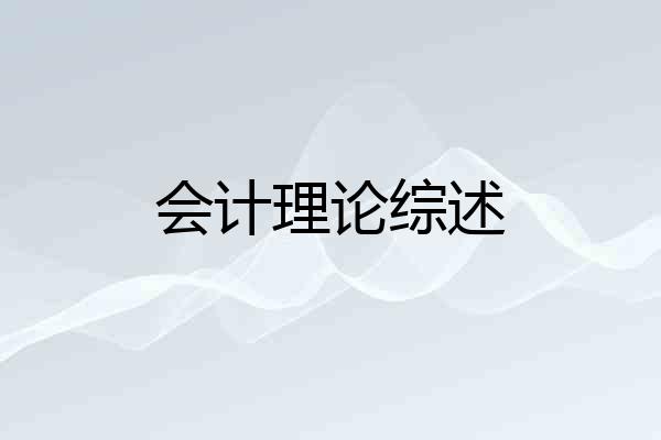会计理论综述