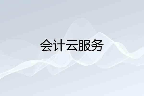 会计云服务