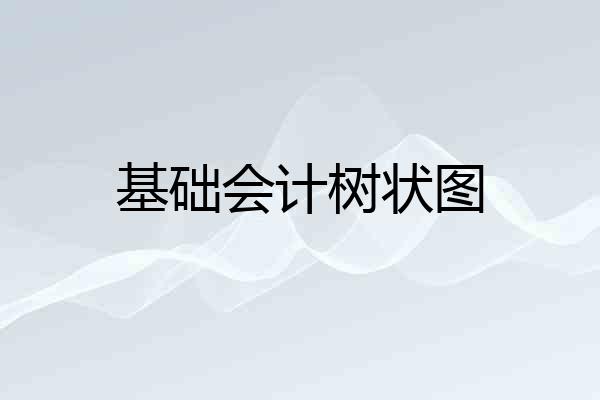 基础会计树状图