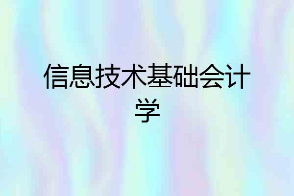 信息技术基础会计学