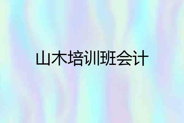 山木培训班会计