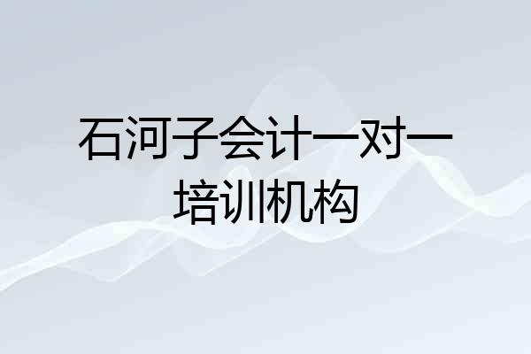 石河子会计一对一培训机构