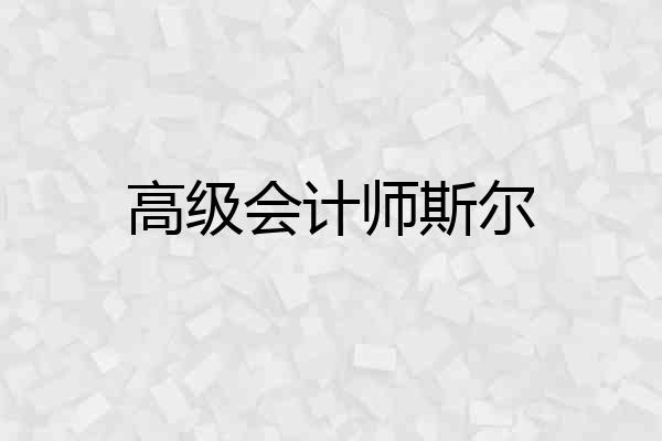 高级会计师斯尔