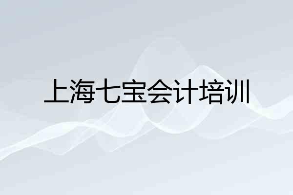 上海七宝会计培训