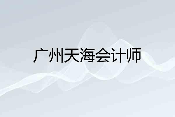 广州天海会计师