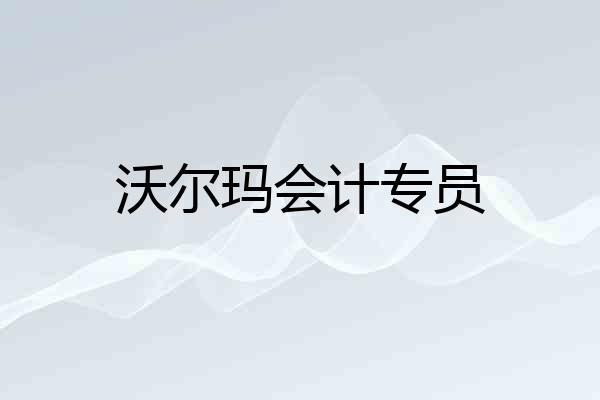 沃尔玛会计专员