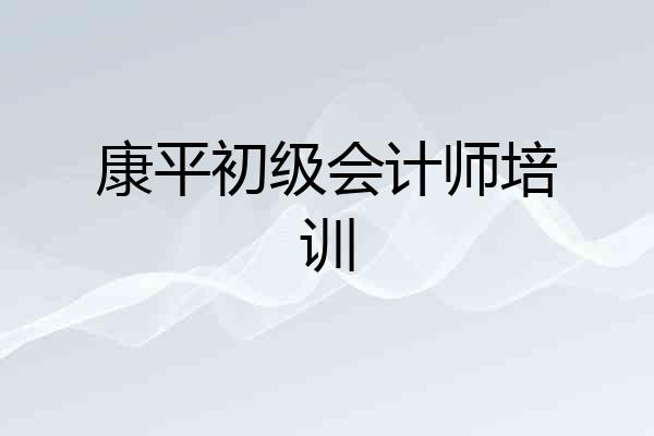 康平初级会计师培训