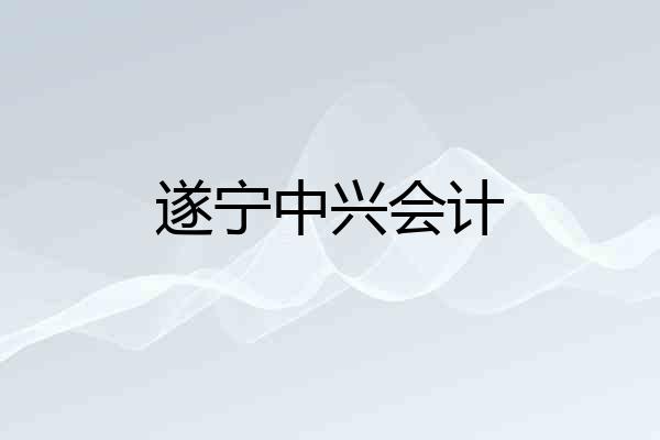 遂宁中兴会计