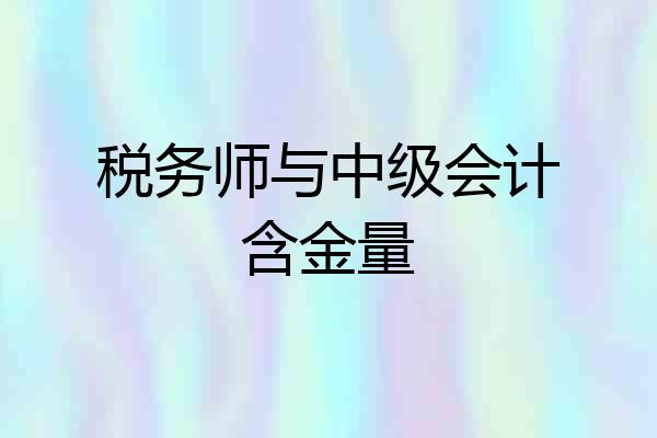 税务师与中级会计含金量