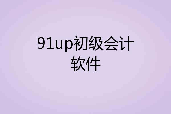91up初级会计软件