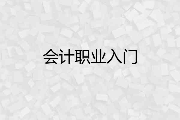 会计职业入门