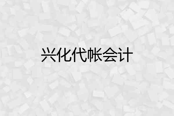 兴化代帐会计
