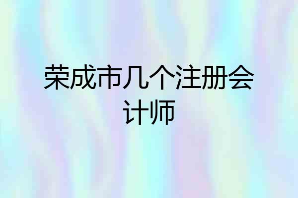 荣成市几个注册会计师