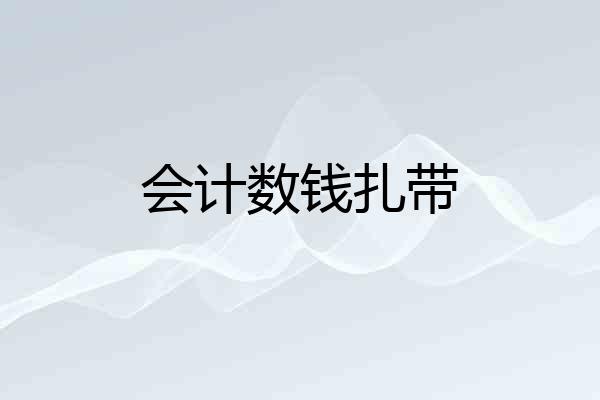 会计数钱扎带