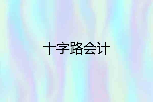 十字路会计