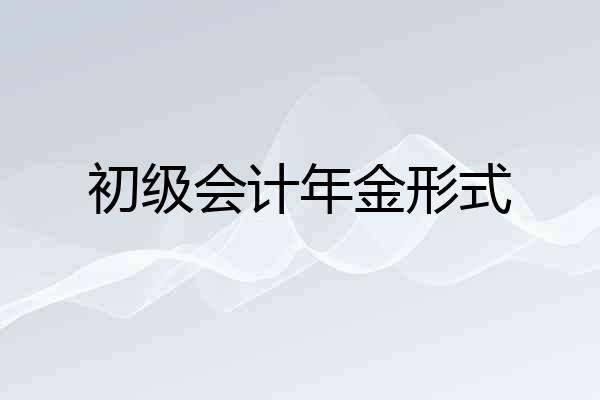初级会计年金形式