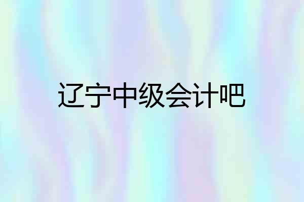 辽宁中级会计吧