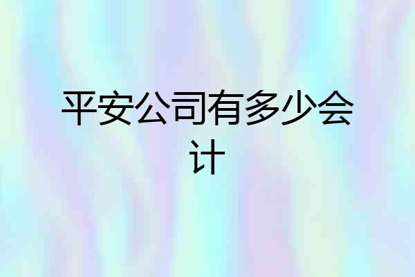 平安公司有多少会计