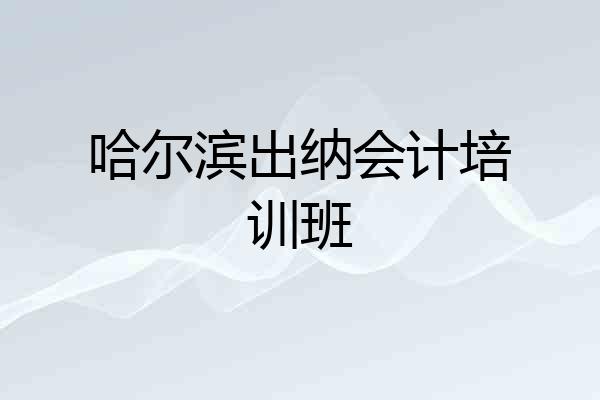 哈尔滨出纳会计培训班