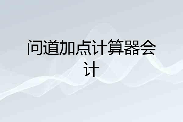 问道加点计算器会计