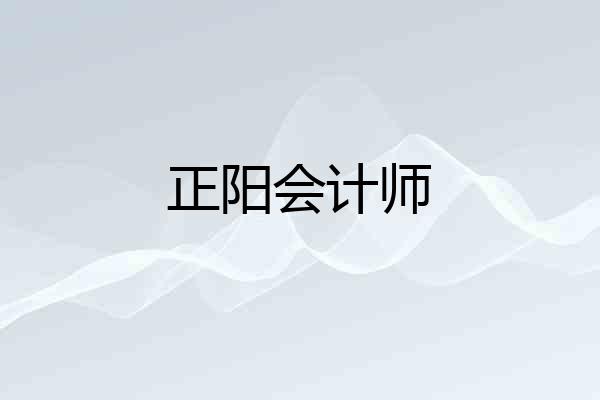 正阳会计师