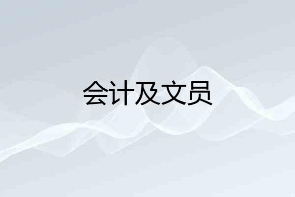 会计及文员