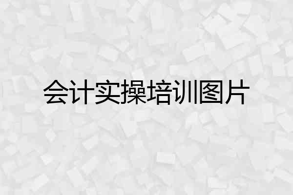 会计实操培训图片