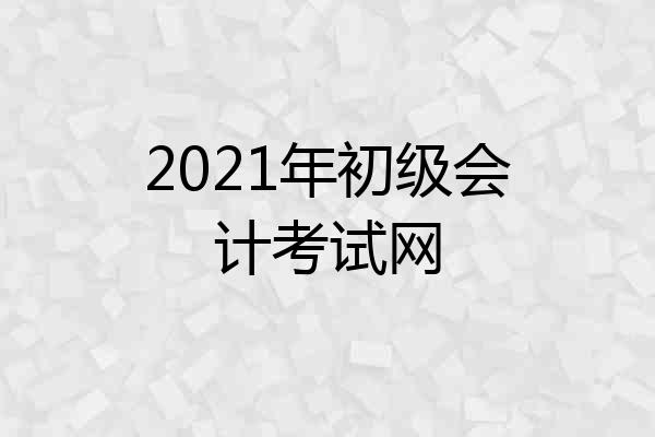 2021年初级会计考试网