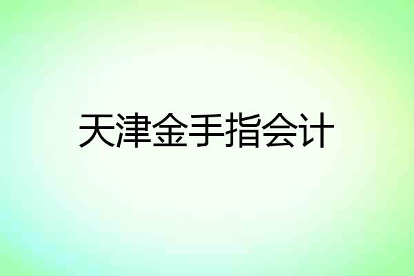 天津金手指会计