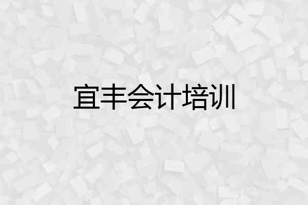 宜丰会计培训