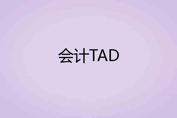 会计TAD