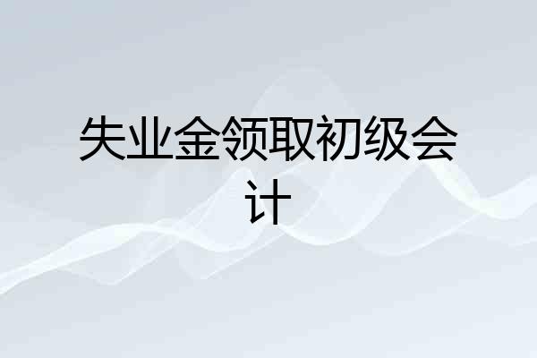 失业金领取初级会计
