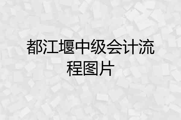都江堰中级会计流程图片
