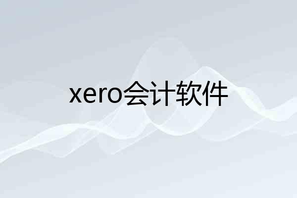 xero会计软件