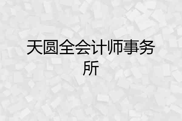 天圆全会计师事务所