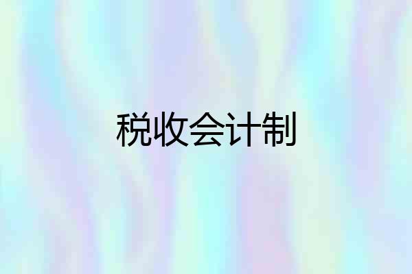 税收会计制