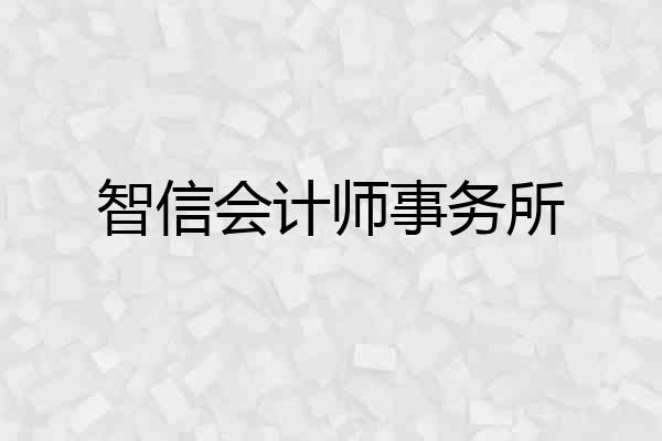 智信会计师事务所