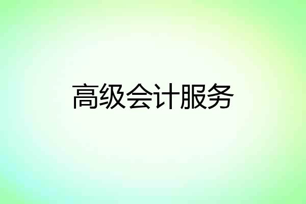 高级会计服务