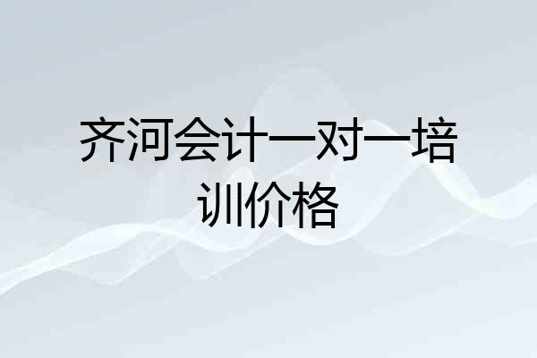 齐河会计一对一培训价格