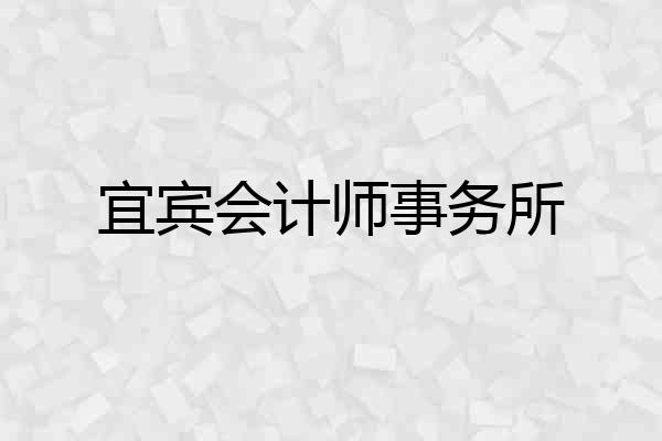 宜宾会计师事务所