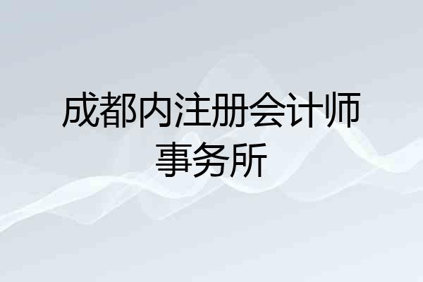 成都内注册会计师事务所
