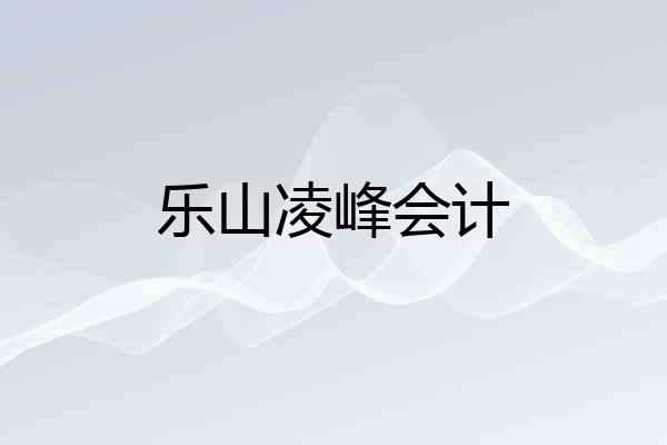 乐山凌峰会计