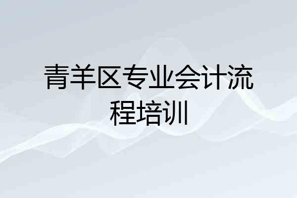 青羊区专业会计流程培训