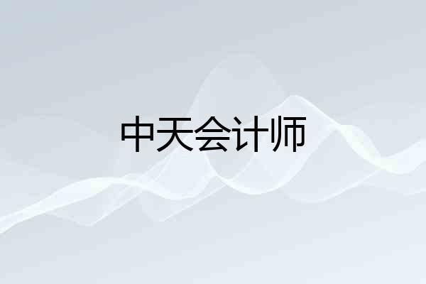 中天会计师