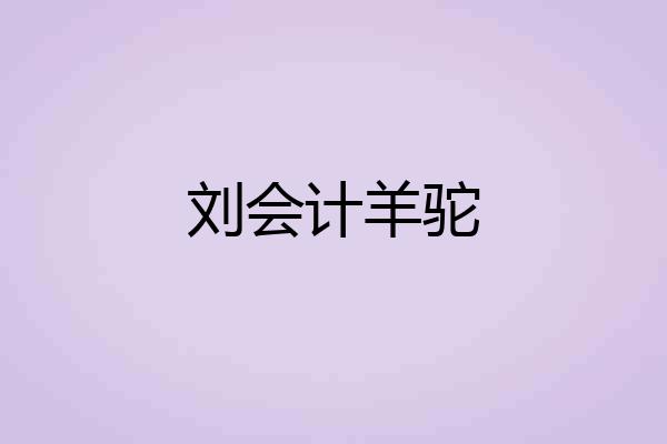 刘会计羊驼