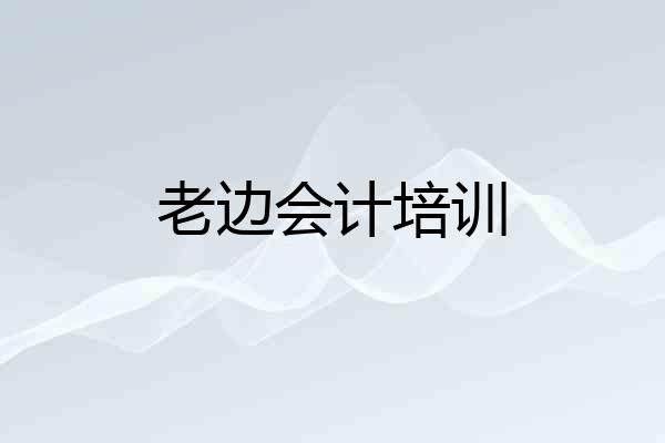 老边会计培训
