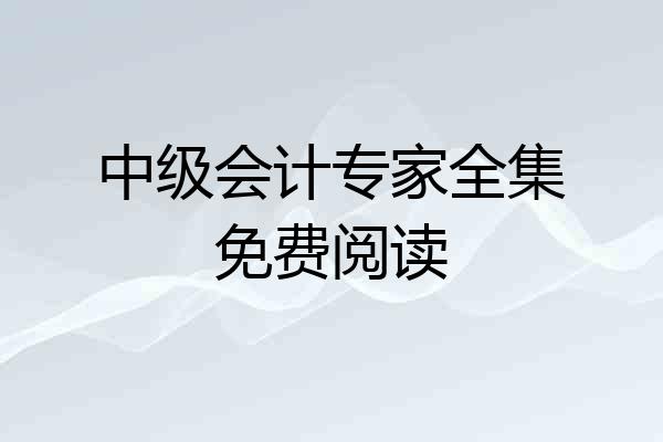 中级会计专家全集免费阅读