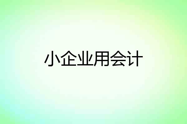 小企业用会计