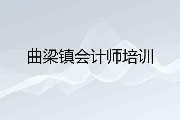 曲梁镇会计师培训